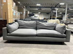 West Elm 92” Harmony Swoop Sofa (Pewter Gray)