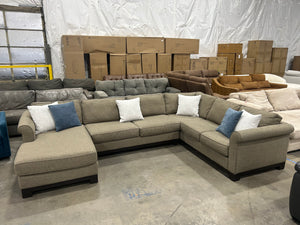 Jonathan Louis Taupe U-Shaped Sectional