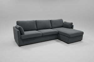 Charcoal Chaise Sectional