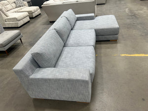 West Elm Dalton 2-Piece Chaise Sectional (Graphite)