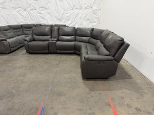 Wylder Leather Power Sectional
