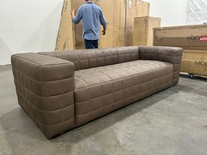 *Brand-New* Moe’s Home Callan Leather Dark Brown Sofa