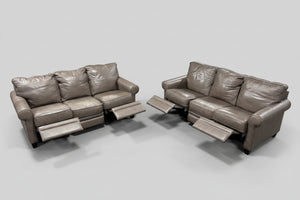 La-Z-Boy Leather Power Recliner Sofa Set (Mocha)