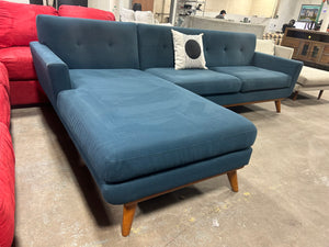 Modway Engage Teal MCM Chaise Sectional