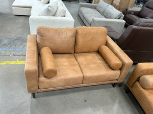 Ashley Tan Microsuede 3-Pc Sofa/Loveseat/Chair Set