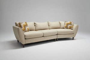 La-Z-Boy Taupe Cuddler Chaise Sectional
