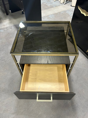 Glass Top MCM Nightstand