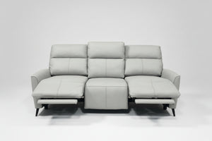 Raymour & Flanigan Deliah Leather Power Sofa w/Power Headrests