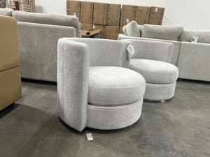 Davos 2-Pack Fabric Chairs - Gray