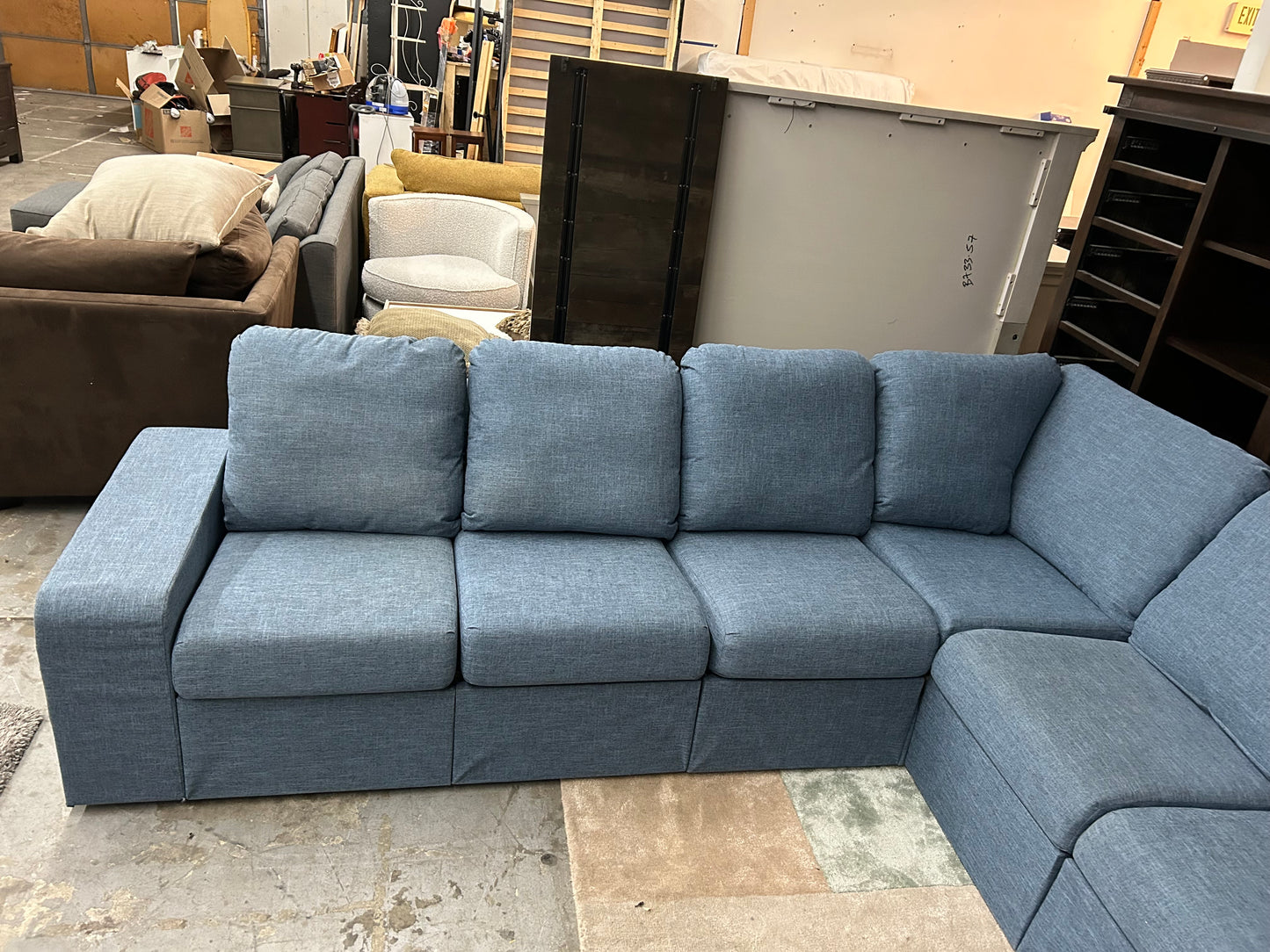 Modular Blue Sectional