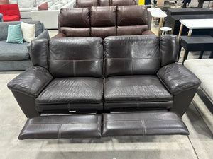 La-Z-Boy Leather Recliner Sofa (Espresso)