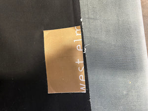 West Elm 81” Aqua Velvet Hamilton Sofa