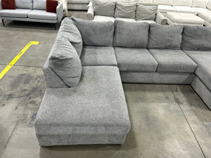 Contemporary Gray U-Shaped Sectional