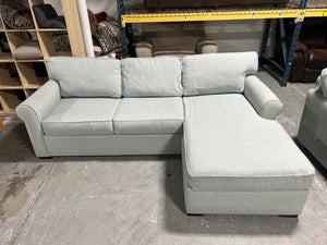 Jonathan Louis Turquoise Reversible Chaise Sectional