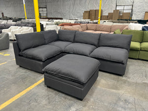 Albany Park Kova Pillow Cushion Pit (Slate Performance Linen)