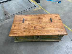 Reclaimed Wood Sunburst Storage Chest