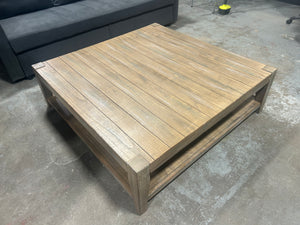 Distressed Wood Farmhouse Coffee Table