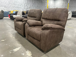 Henley Microsuede Glider Recliner Set