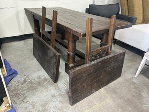 Restoration Hardware Salvaged Wood Extension Dining Table
