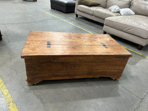 Reclaimed Wood Sunburst Storage Chest