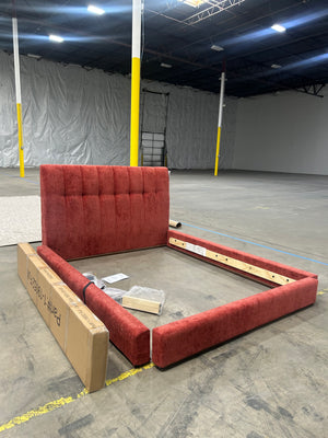 BRAND-NEW Joybird Hughes Full Bed (Crave Berry Hibiscus)