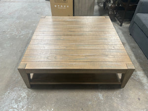 Distressed Wood Farmhouse Coffee Table