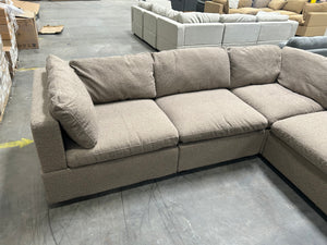 Albany Park Kova 122'' Corner Sectional (Hazelnut Performance Bouclé)