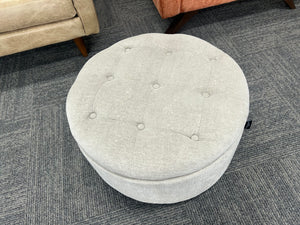 Tahari Beige MCM Storage Ottoman