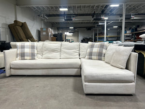West Elm 2-Pc Serene Chaise Sectional (Natural)
