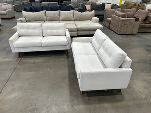 Joybird Hopson Apartment Sofa Set (Telly Pearl)