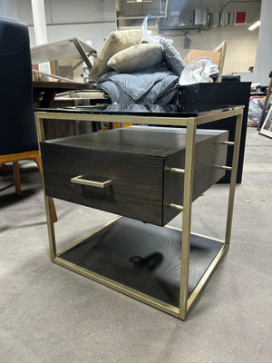 Glass Top MCM Nightstand