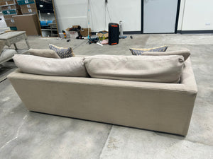 Crate & Barrel 83” Lounge Deep Sofa (Beige)