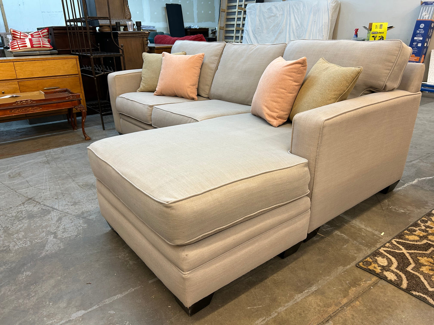 Light Gray Reversible Chaise Sectional