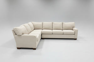 King Hickory Beige L-Shaped Sectional