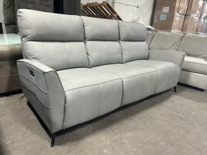 Raymour & Flanigan Deliah Leather Power Sofa w/Power Headrests