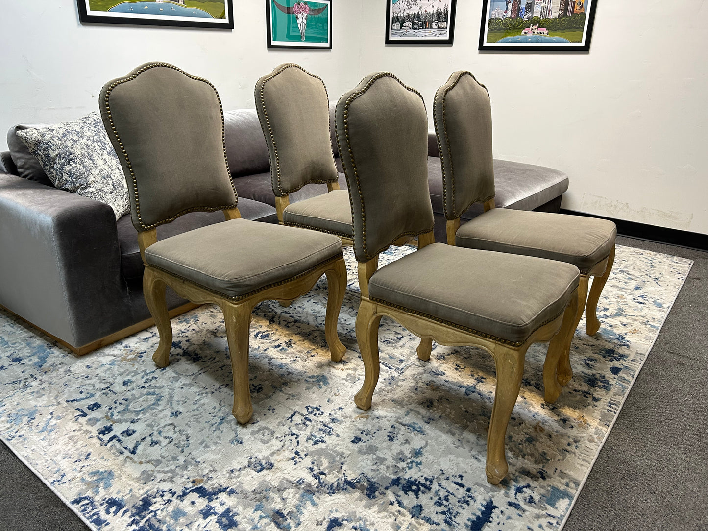4-Piece Baxton Studio Rosalie Dinig Chair Set