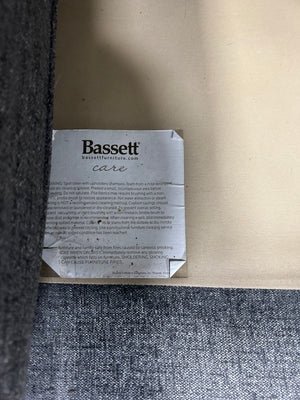 Bassett Dark Gray Allure Track Arm Chaise Sectional