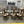 9-Pc Glass Dining Table & Maple Wood Chair Set