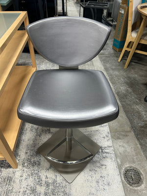 Adjustable Height Leather Bar Stool