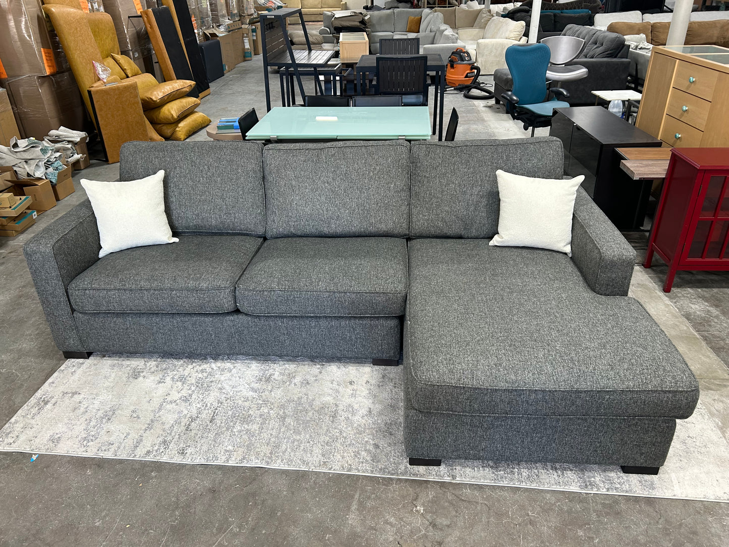 Room & Board Dark Gray Morrison Sectional