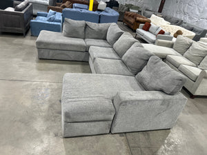 Contemporary Gray U-Shaped Sectional