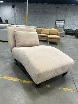 PLUSH Beige Chaise Lounge