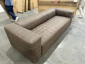 *Brand-New* Moe’s Home Callan Leather Dark Brown Sofa