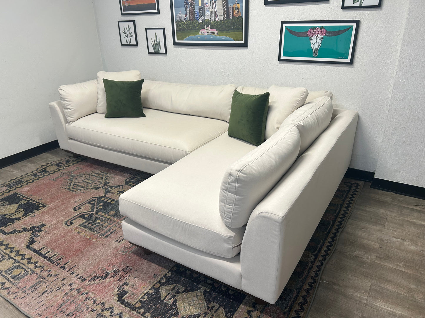 BRAND-NEW Joybird White Miller Sectional