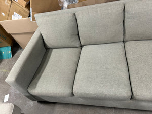 Pottery Barn 81” Light Gray York Square Arm Sofa