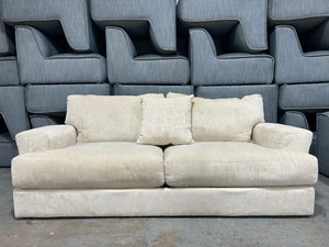 Jackson Furniture Cream Chenille Oversize Sofa