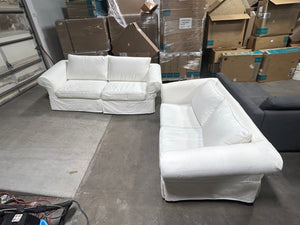 Rowe Furniture 2-Pc White Sofa & Loveseat Set