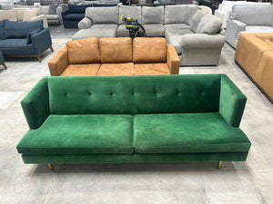 CB2 Emerald Velvet Avec Sofa