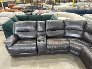 Gilman Creek Malachi Leather Power Reclining Sectional