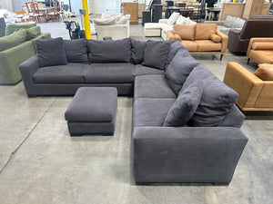 Room & Board 3-Pc Metro L-Shaped Sectional
